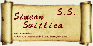 Simeon Svitlica vizit kartica